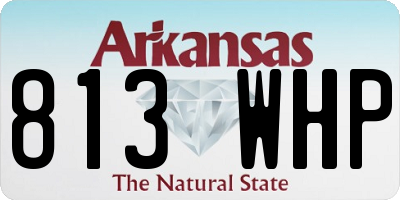 AR license plate 813WHP