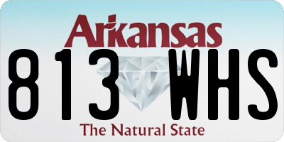 AR license plate 813WHS