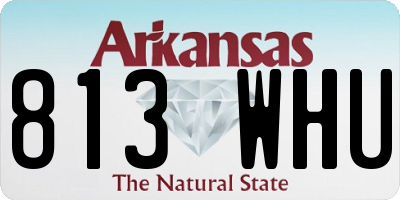 AR license plate 813WHU
