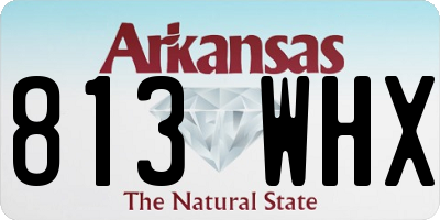 AR license plate 813WHX