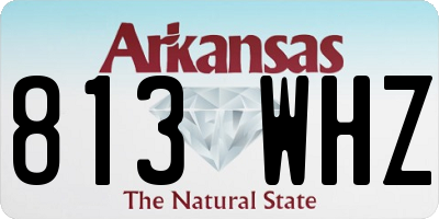 AR license plate 813WHZ