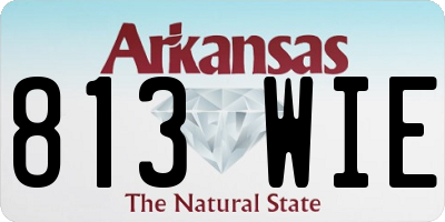 AR license plate 813WIE