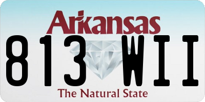 AR license plate 813WII