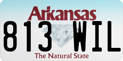 AR license plate 813WIL