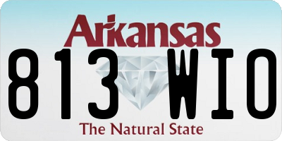 AR license plate 813WIO