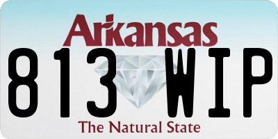 AR license plate 813WIP