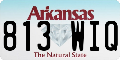 AR license plate 813WIQ