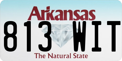 AR license plate 813WIT