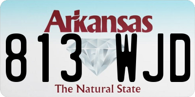 AR license plate 813WJD