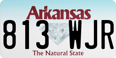 AR license plate 813WJR