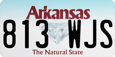 AR license plate 813WJS