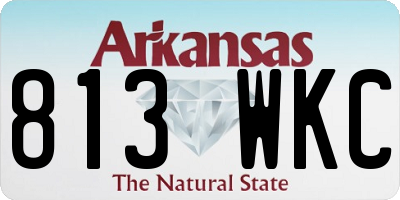 AR license plate 813WKC