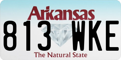 AR license plate 813WKE