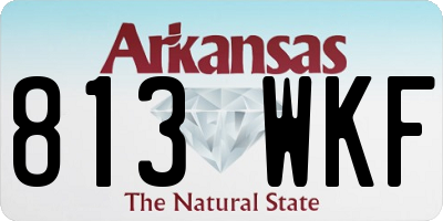 AR license plate 813WKF
