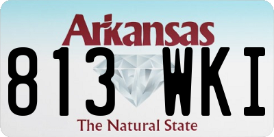 AR license plate 813WKI