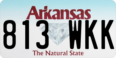 AR license plate 813WKK