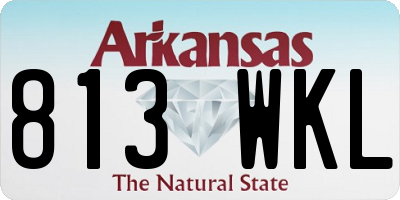 AR license plate 813WKL