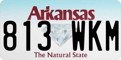 AR license plate 813WKM
