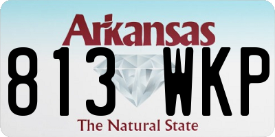 AR license plate 813WKP