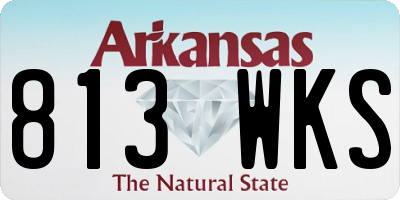 AR license plate 813WKS