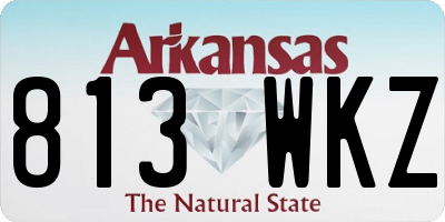 AR license plate 813WKZ