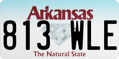 AR license plate 813WLE