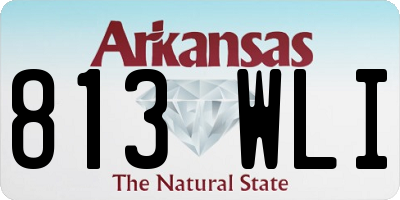 AR license plate 813WLI
