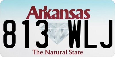 AR license plate 813WLJ
