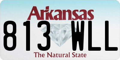 AR license plate 813WLL