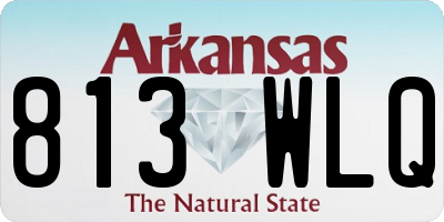 AR license plate 813WLQ