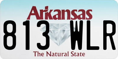 AR license plate 813WLR