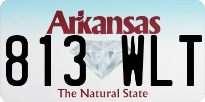 AR license plate 813WLT
