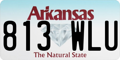 AR license plate 813WLU