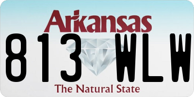 AR license plate 813WLW