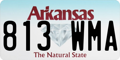AR license plate 813WMA