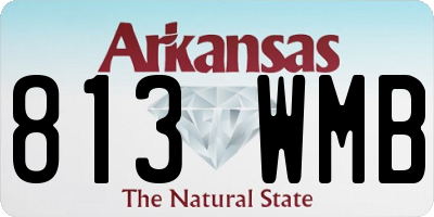 AR license plate 813WMB