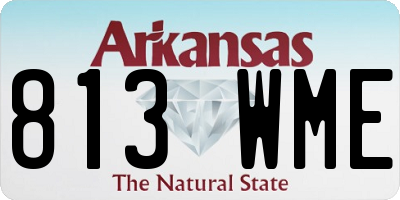 AR license plate 813WME