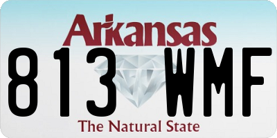 AR license plate 813WMF