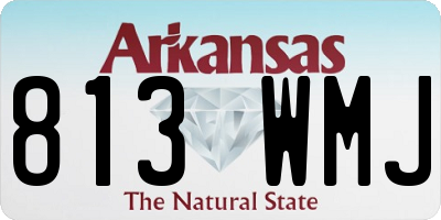 AR license plate 813WMJ