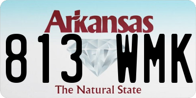 AR license plate 813WMK