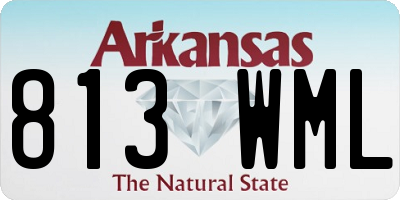 AR license plate 813WML