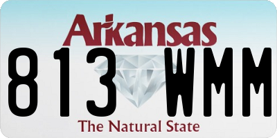 AR license plate 813WMM