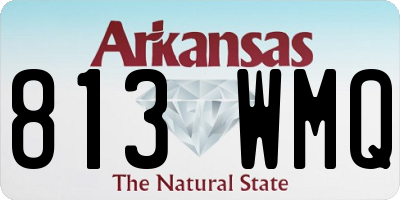 AR license plate 813WMQ