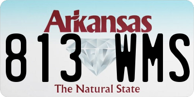 AR license plate 813WMS