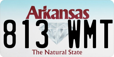 AR license plate 813WMT