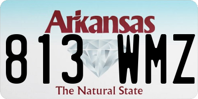 AR license plate 813WMZ