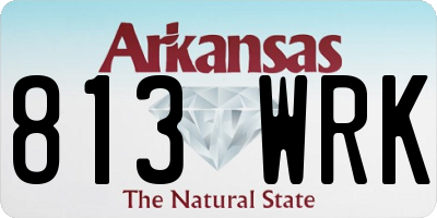 AR license plate 813WRK