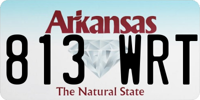 AR license plate 813WRT