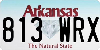 AR license plate 813WRX