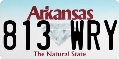 AR license plate 813WRY